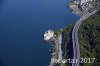 Luftaufnahme EISENBAHN/Bahnen bei Schloss Chillon - Foto Schloss Chillon 4359